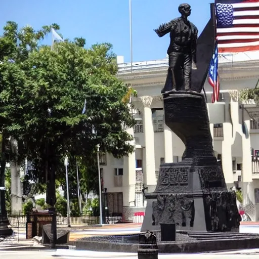 , Trippy estatua de la libertad y bandera de estados unidos sobre fondo negro
