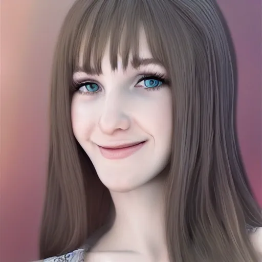 Realistic draw, 3d, 20 years old beautiful caucasian girl, perfect face, smiling, perfect body, full body, cosplay , complete view