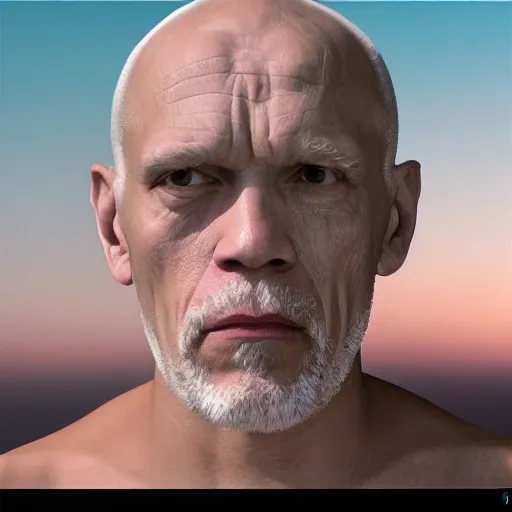 photo, Draw, 3D, 8k, pool party, use John Malkovich face on people