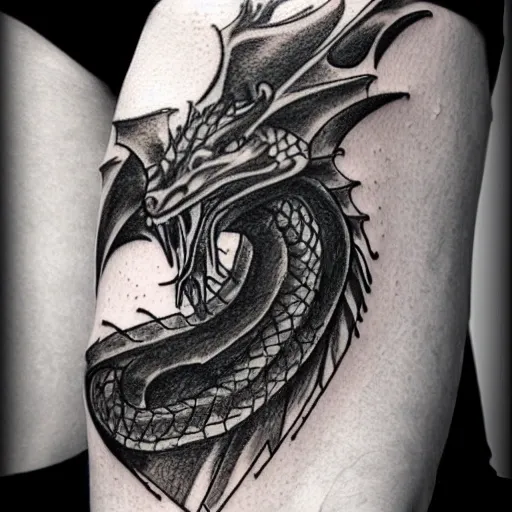 red dragon tattoo wrap around legTikTok Search