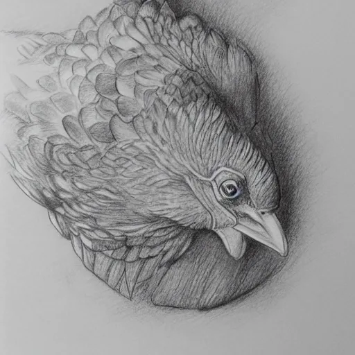 Pollo asado, Pencil Sketch