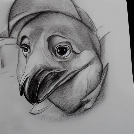 Pollo asado, Pencil Sketch