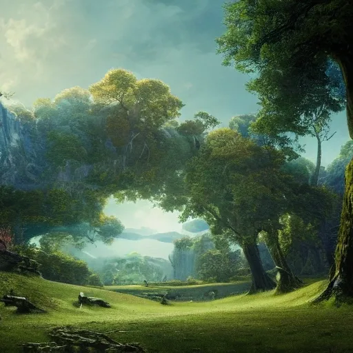 a beautiful landscape photo of arcadia, cinematic atmospheric masterpiece, award winning, 4 k, hyperdetailed, fantastic, wonderful, hyper detailed