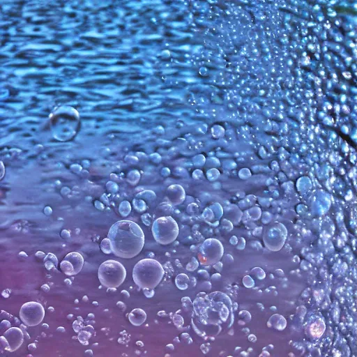 blurry bubble, water, blue
