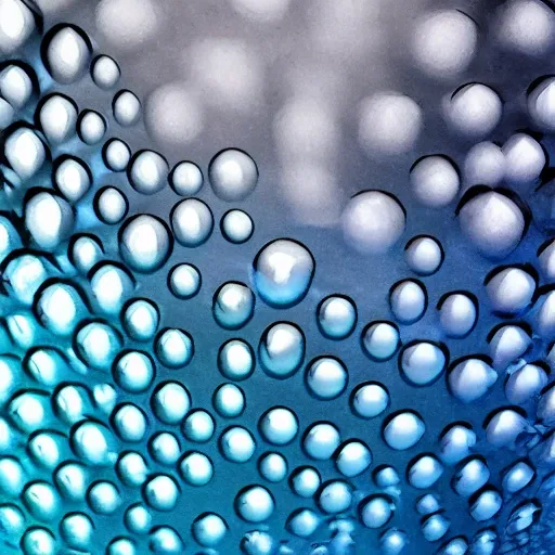 blurry bubble, water, blue
, 3D