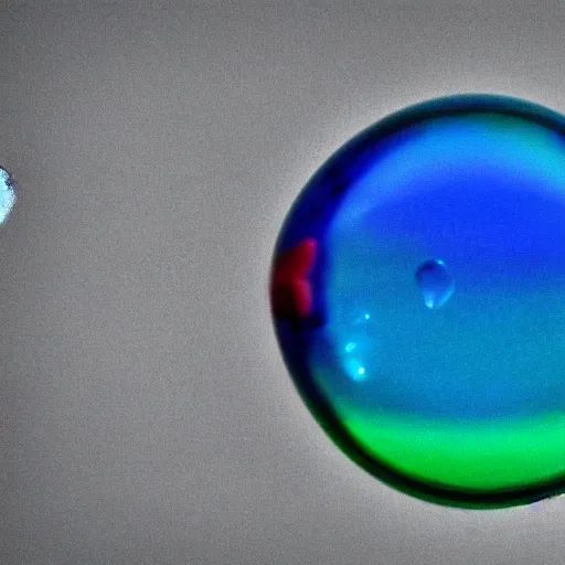 blurry bubble, water, blue
, 3D, heart, brilliant