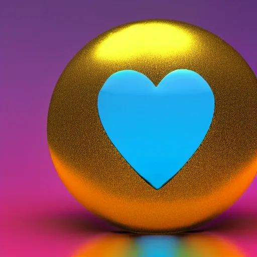 bubble, water, blue
, 3D, heart, brilliant, golden ring
