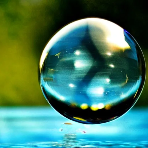 bubble, water, blue
, 3D, heart, brilliant, golden ring
