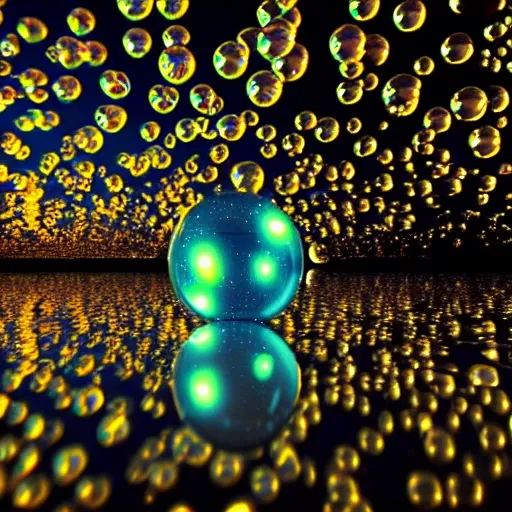 bubble, water, blue
, 3D, night, brilliant, HQ
