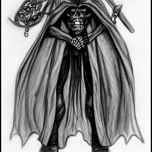 Grimm Reaper Pencil Sketch Arthubai 9817