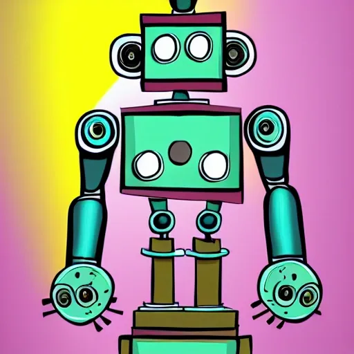 robot, Cartoon