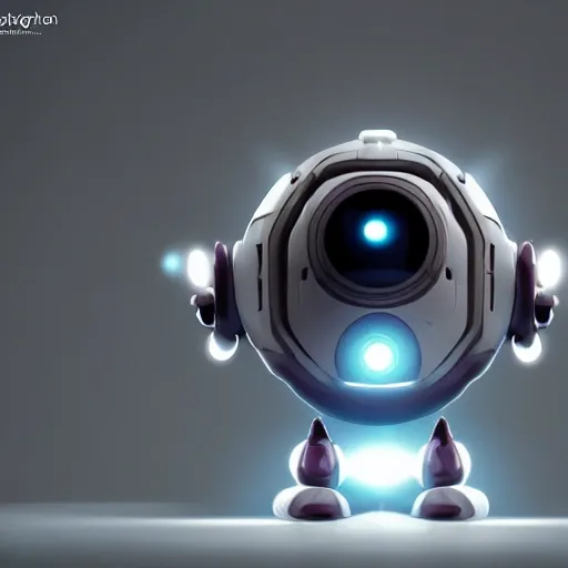 arcane style, small round robot with two rectangular eyes, like Wheatley but 2 eyes, cell shaded, 4 k, by Takeshi Koike, concept art, sharp focus, volumetric lighting, cinematic lighting, studio quality

