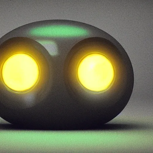 arcane style, small round robot with two rectangular eyes, like Wheatley but 2 eyes, cell shaded, 4 k, by Takeshi Koike, concept art, sharp focus, volumetric lighting, cinematic lighting, studio quality

