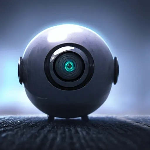 arcane style, small round robot with two rectangular eyes, like Wheatley but 2 eyes, cell shaded, 4 k, by Takeshi Koike, concept art, sharp focus, volumetric lighting, cinematic lighting, studio quality

