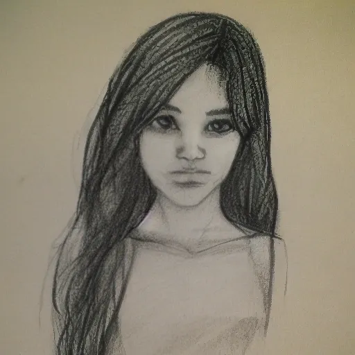 , Pencil Sketch，1girl，upper body,