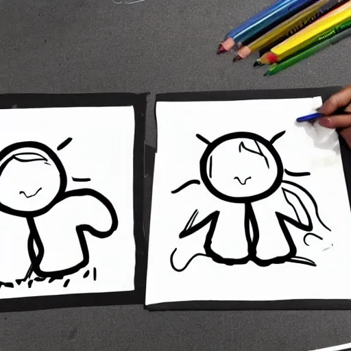Create a simple black and white drawing that can be colored. The drawing should depict a common object or scene that children are familiar with. Keep the design uncomplicated and suitable for coloring. Please generate the image in black and white.