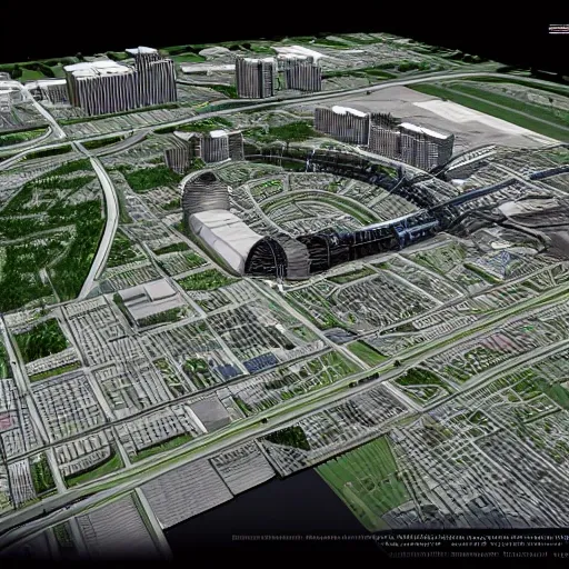 Indianapolis 200 years in the future, 3D