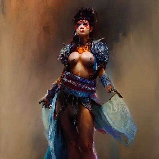 portrait full body female Russian concubine with slim curvy body, detailed beautiful face, painting by gaston bussiere, greg rutkowski, yoji shinkawa, yoshitaka amano, tsutomu nihei, donato giancola, tim hildebrandt, oil on canvas, trending on artstation, featured on pixiv, cinematic composition, extreme detail, metahuman creator ,(best quality:1.4), ((masterpiece)),((realistic)), (detailed), Negative prompt: paintings, sketches, (worst quality:2.0),(normal quality:2.0), (low quality:2.0), lowres, ((monochrome)), ((grayscale))(monochrome:1.1), (shota:1.5), ((disfigured)), ((bad art)),((NSFW)), bad-hands-5, Steps: 20, Sampler: DDIM, CFG scale: 7, Seed: 4141018083, Size: 512x768, Model hash: 32c4949218, Model: V08_V08, Denoising strength: 0.5, ENSD: 31337, Hires upscale: 2, Hires steps: 20, Hires upscaler: 4x-UltraSharp