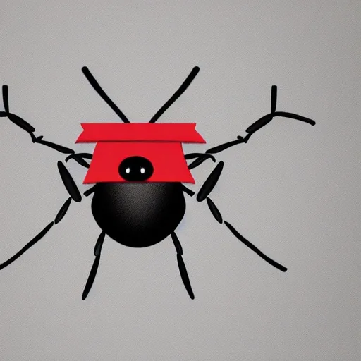 generate a representation of an ant wearing a graduation cap. Capture its pride and academic achievement in a memorable and charming image. Draw inspiration from the combination of its black exoskeleton and the distinctive cap, and convey the message that even the smallest creatures can achieve great goals.