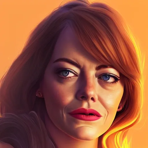 A detailed and intricate digital art piece in a cinematic style, this ultra high resolution portrait of emma stone getting plowed by a beast is a true masterpiece. The beautiful lighting and playful design make it a trend-setter on ArtStation. A true award-winning work., 