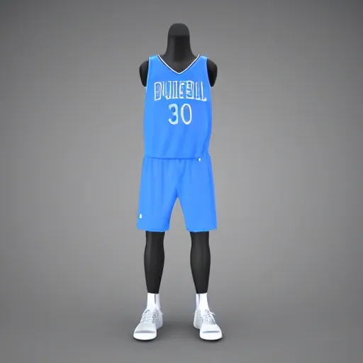 basketball jersey design light blue theme, , 3D