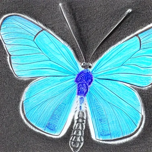 Butterfly Sticker | Blue — Crissie Vitale Creative