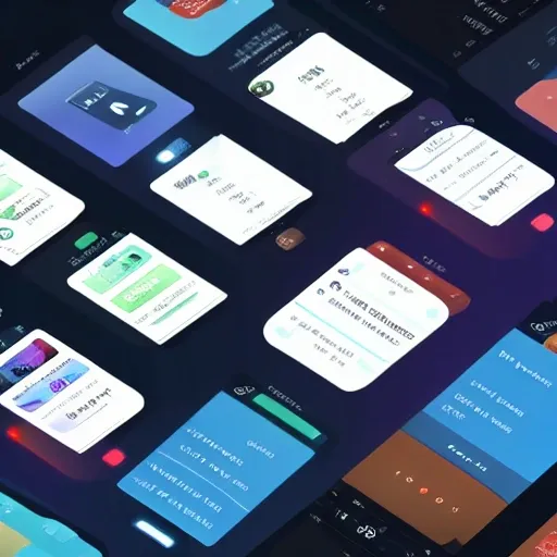 ux/ui design of mobile app on artificial intelligence centraliza ...