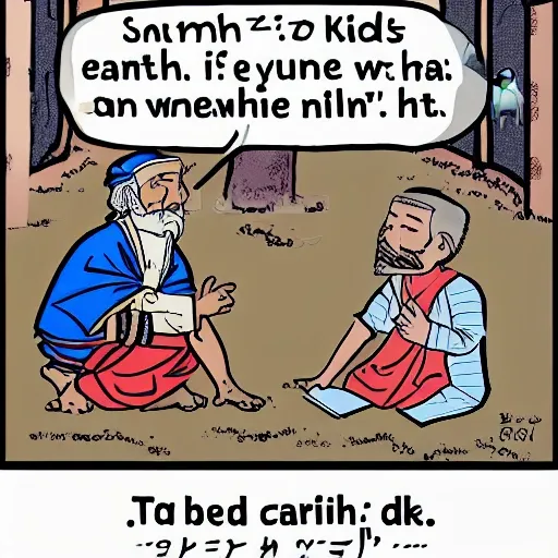 same kid talking with an ancient man

, Cartoon, Cartoon