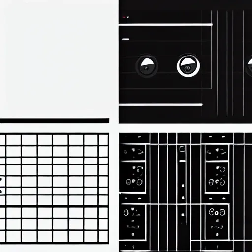 Create a minimalist logo with black and white colors of a synth music production synth