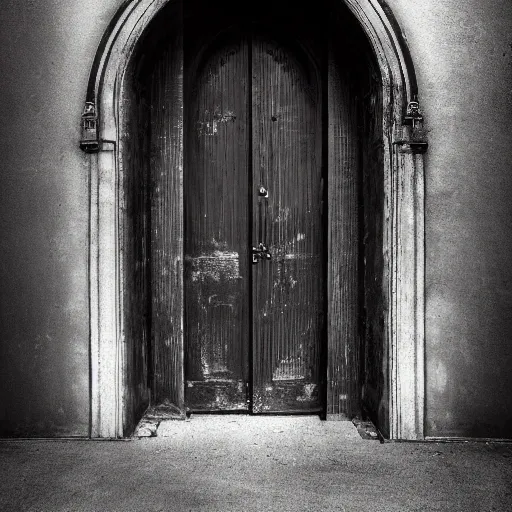 An impactful image with dark and mysterious tones, showcasing a slightly ajar, ancient door that reveals a bright, diffused light emanating from within. The background is shrouded in intriguing shadows, while the channel's title is elegantly and enigmatically displayed at the top.