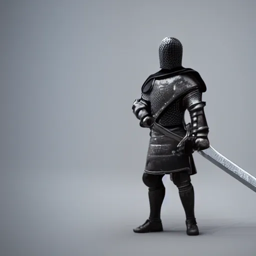  knight holding a sword 4k