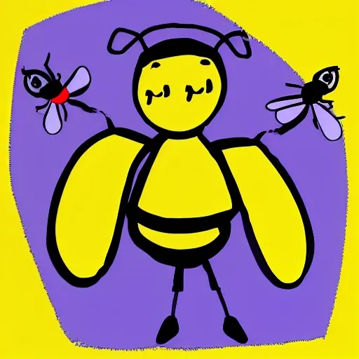 Create an artistic image of a bee dressed as an Arabic
going to the castle, Cartoon