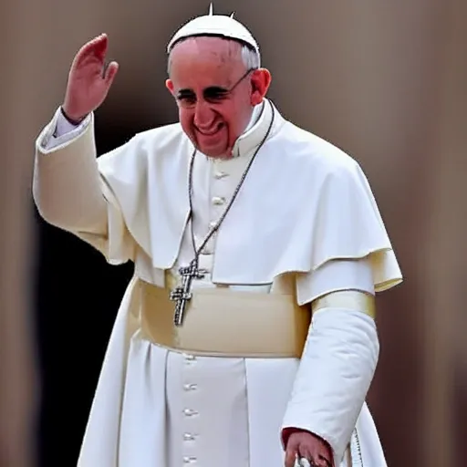 El papa francisco con mucho flow