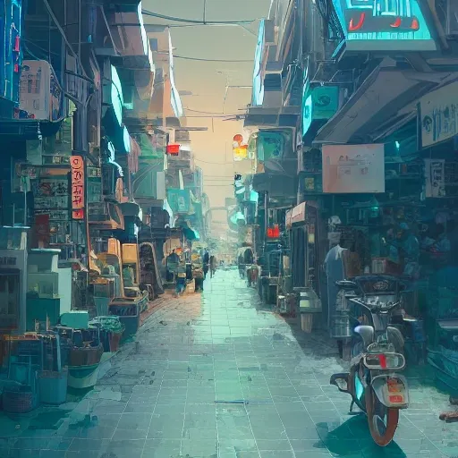 Authentic illustrations of different cities in middle east asian japanRings,Magnificent super wide angle,high quality, 8k,high resolution, city landscape, side scrolling, Rule of Thirds, 4K, Retrofuturism,by makoto shinkai,Anton Fadeev, thomas kinkade,greg rutkowski