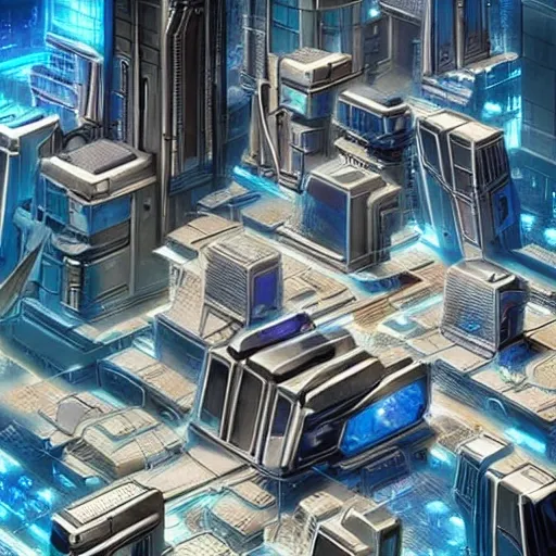 Design a futuristic cyberpunk city that is both beautiful and ...