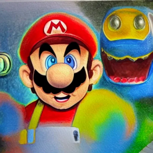 super mario bros la pelicula

, Trippy, Pencil Sketch, Oil Painting, Water Color