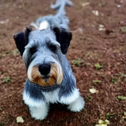 schnauzer platead cachorro
