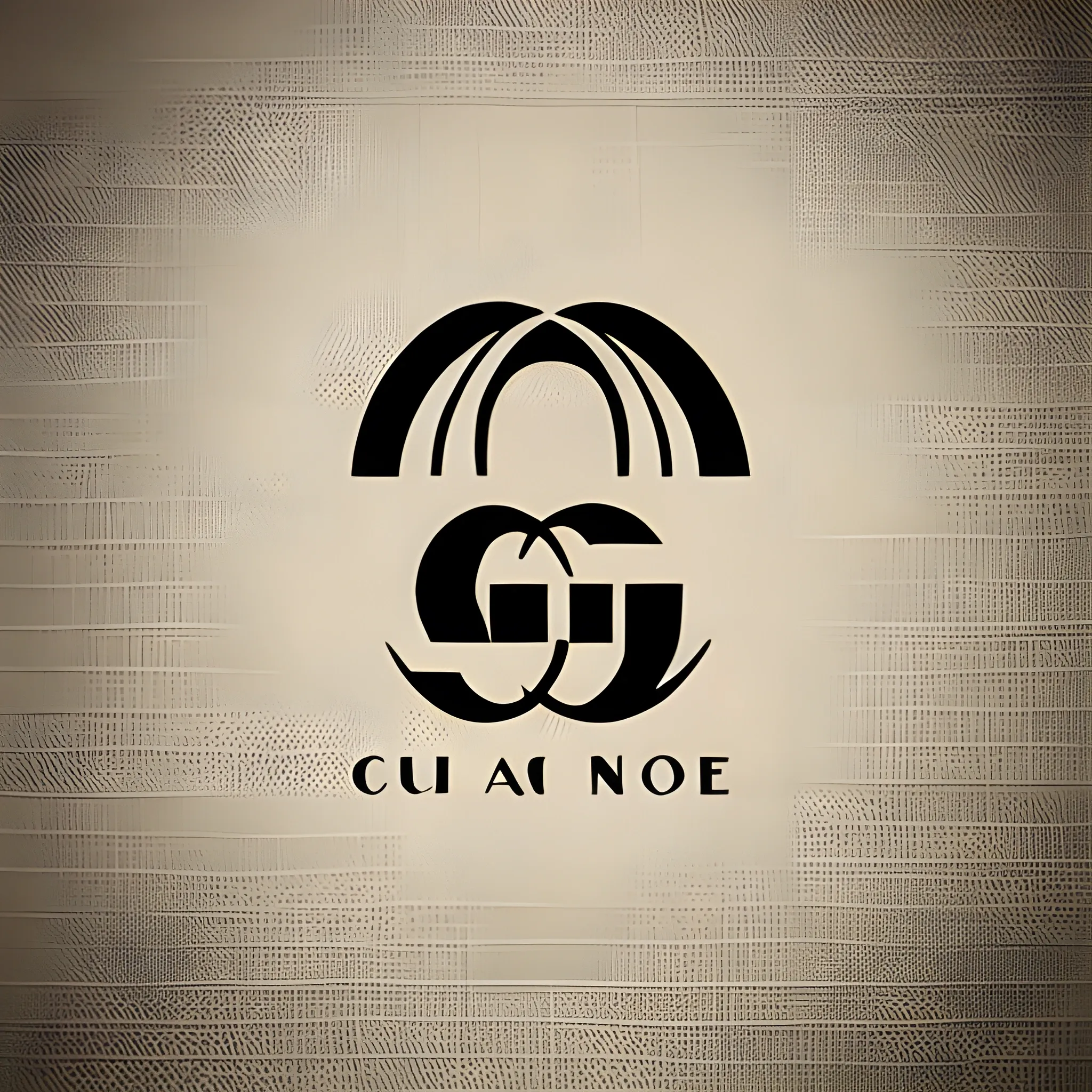 Fashion Logo {{CJ}}, Slogan {{Claude James}}, Gucci format
