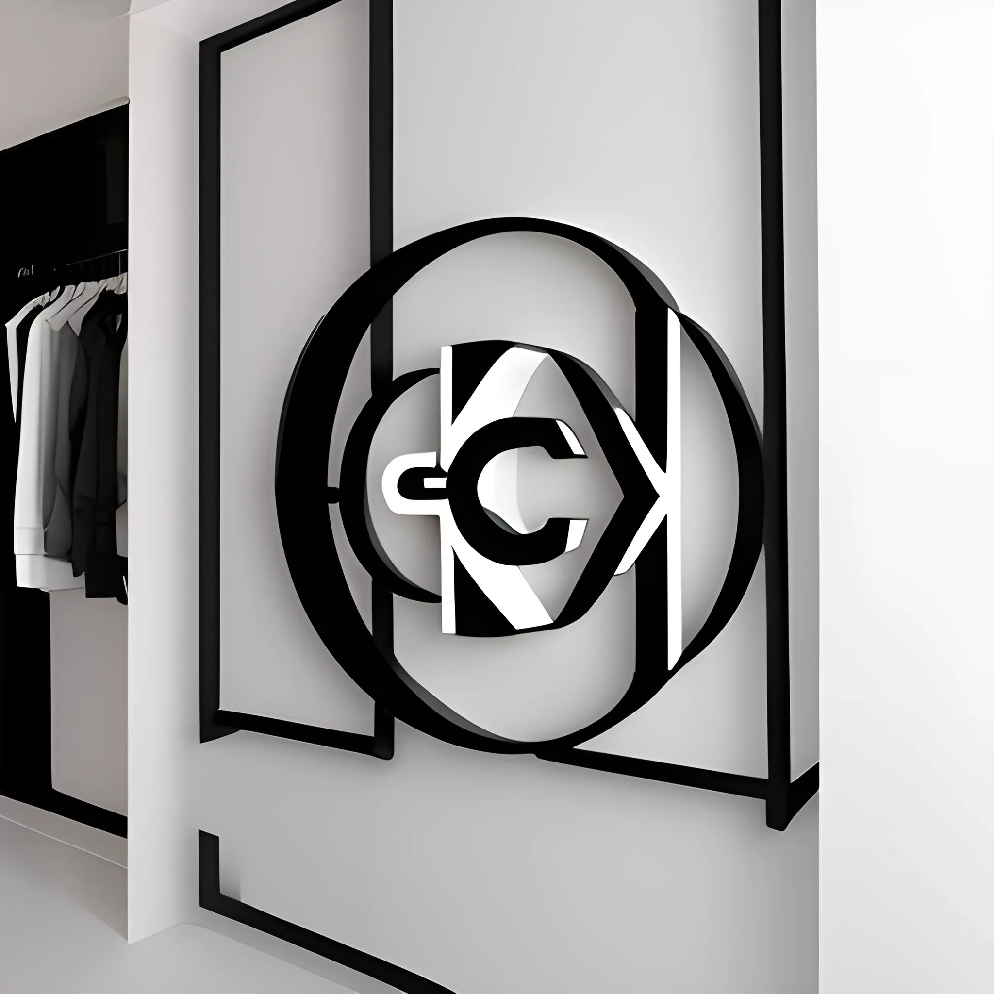 Fashion Logo, letters CJ, interlocking