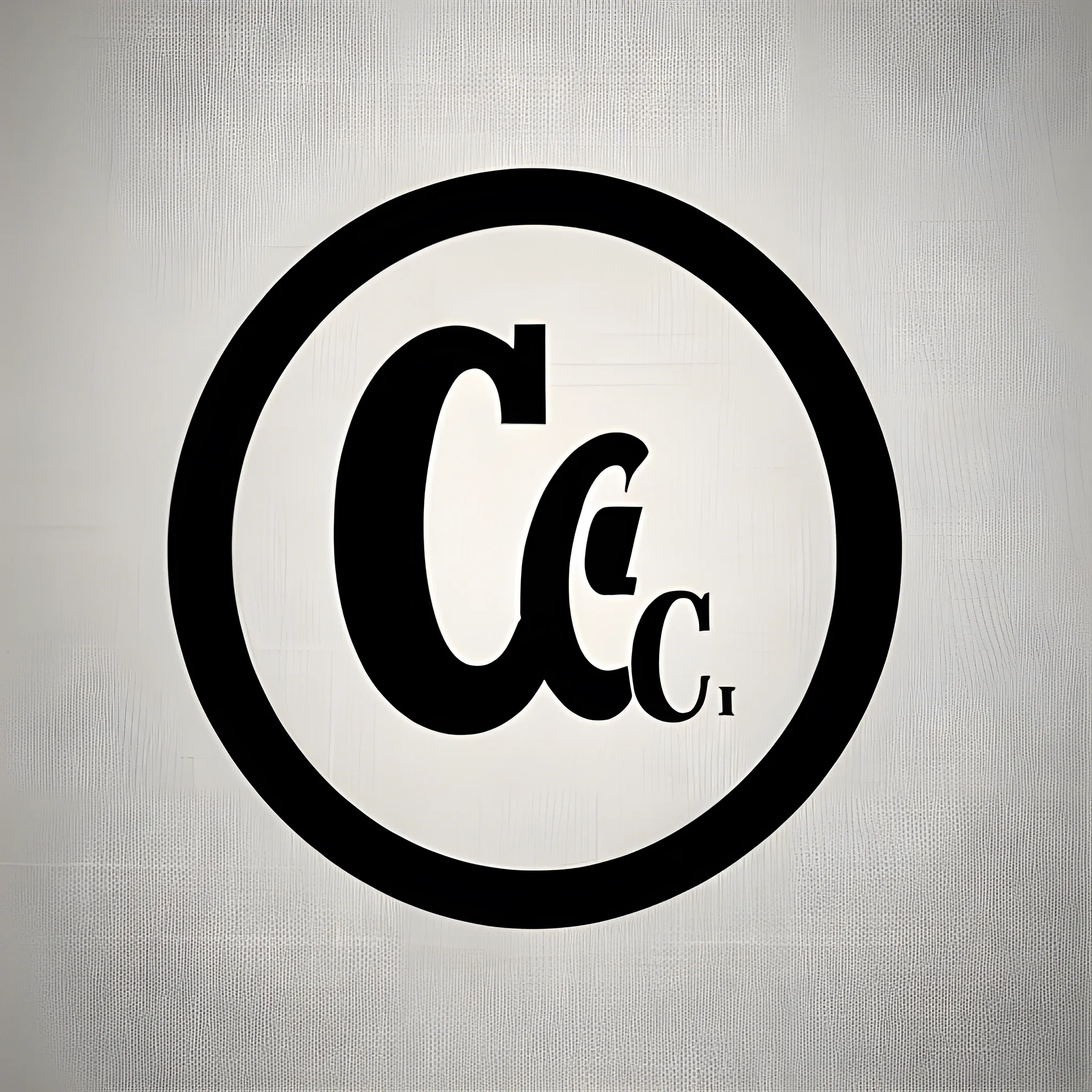 Fashion Logo, letters "C J" interlocking, elegant