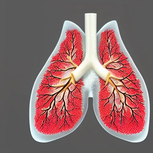 realistic  lungs image .3d.4k.8k