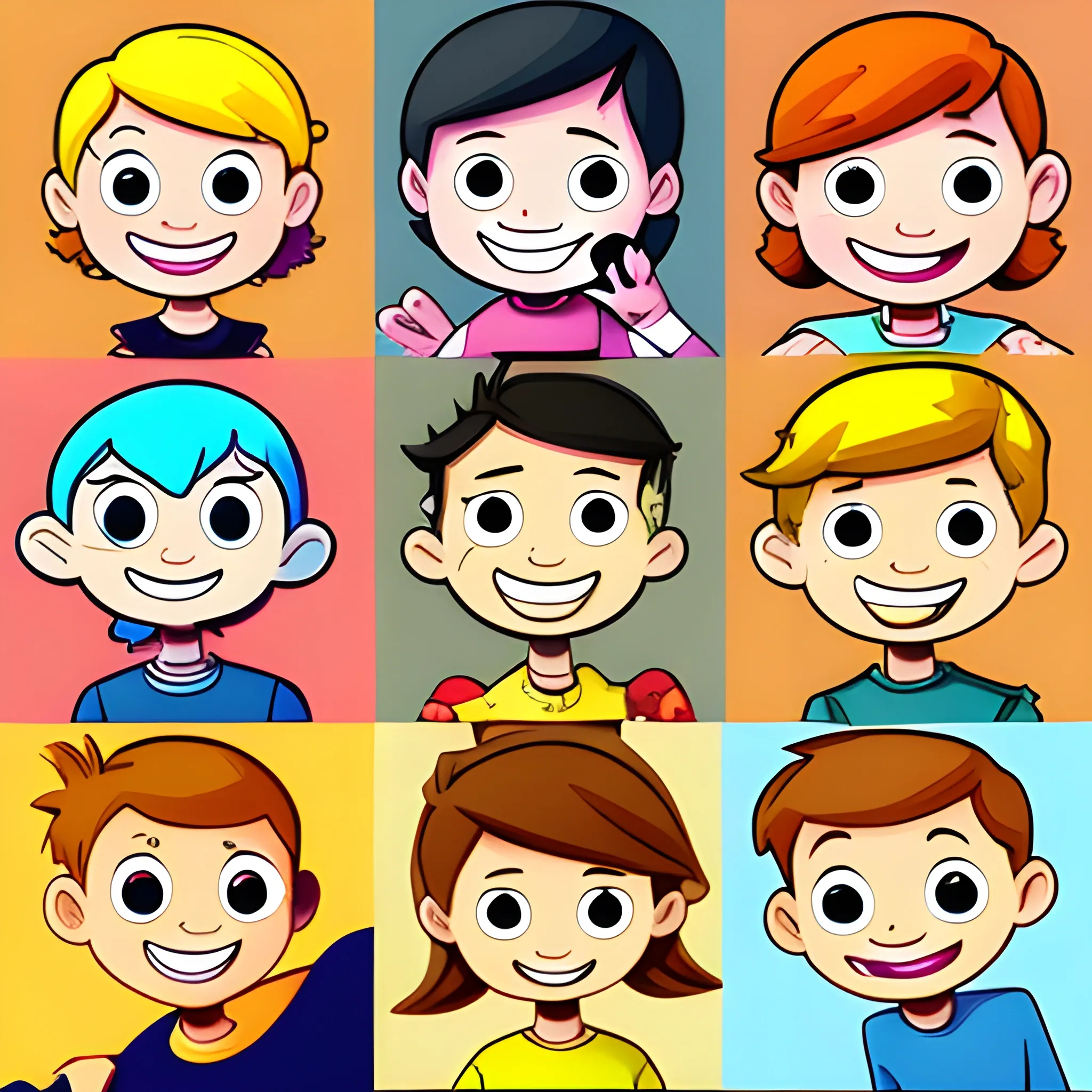 , Cartoon people hapiness
