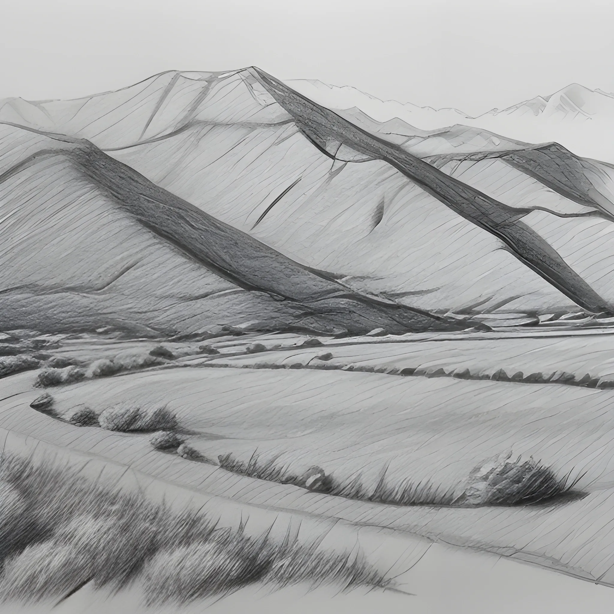 lanscape, Pencil Sketch