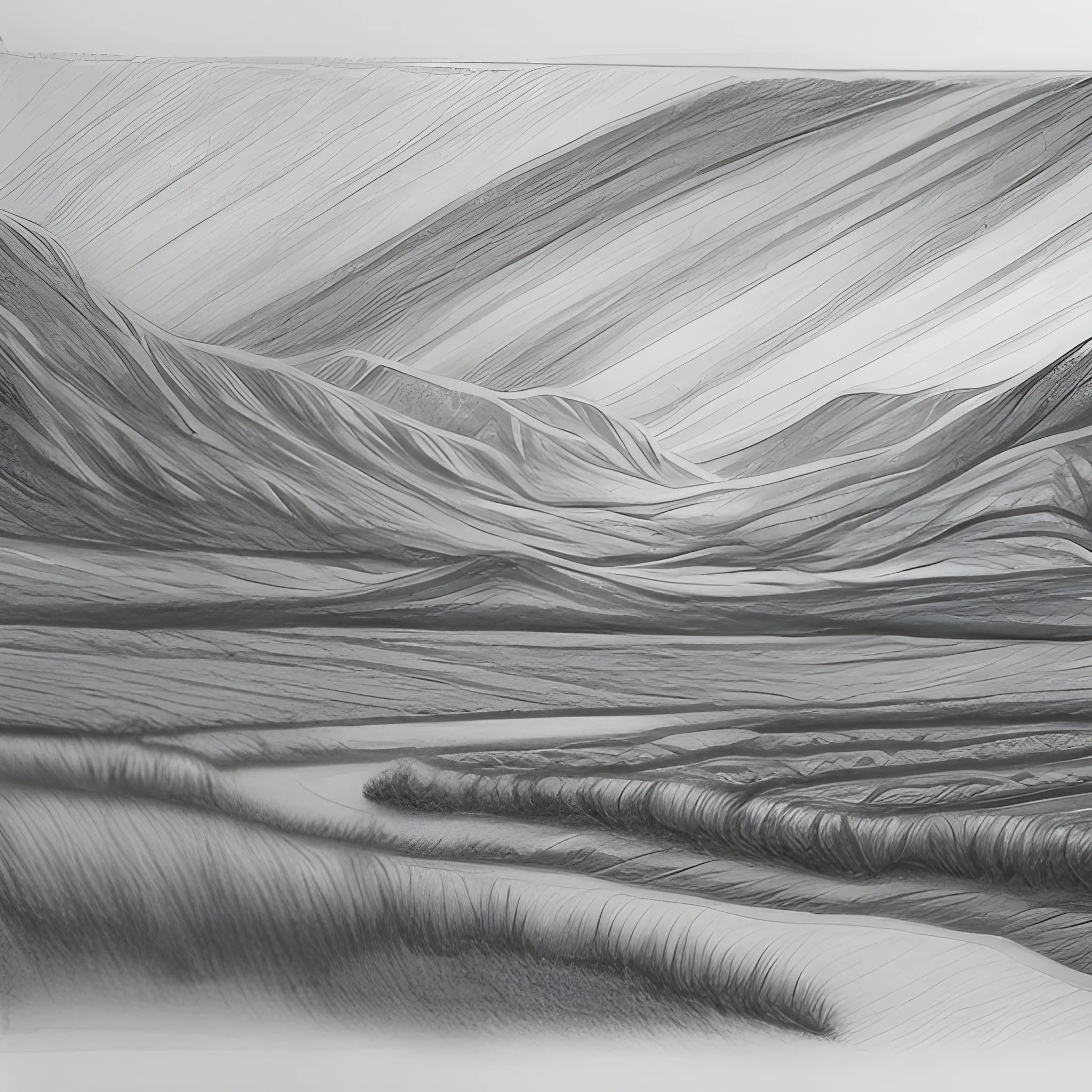 lanscape, Pencil Sketch