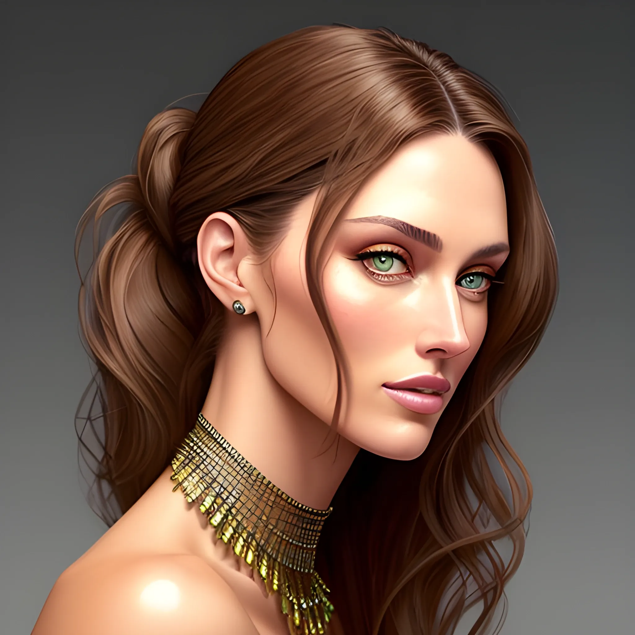 Wonderful young woman (Emily DiDonato:Rachel Cook:0.5), beautiful look, detailed face , detailed hair, ultra focus, face ilumined , face detailed, 8k resolution, painted, dry brush, brush strokes , razumov style and garmash style Portrait of wonderful woman , boho style, casual outfit, boho palette , pony tail, soft smile, the free spirit, the bohemian,  EType , 4w5, sun rays, deatiled facial features, deatiled eyes , McQueen, minimalizm, hasselbland h6d–100c