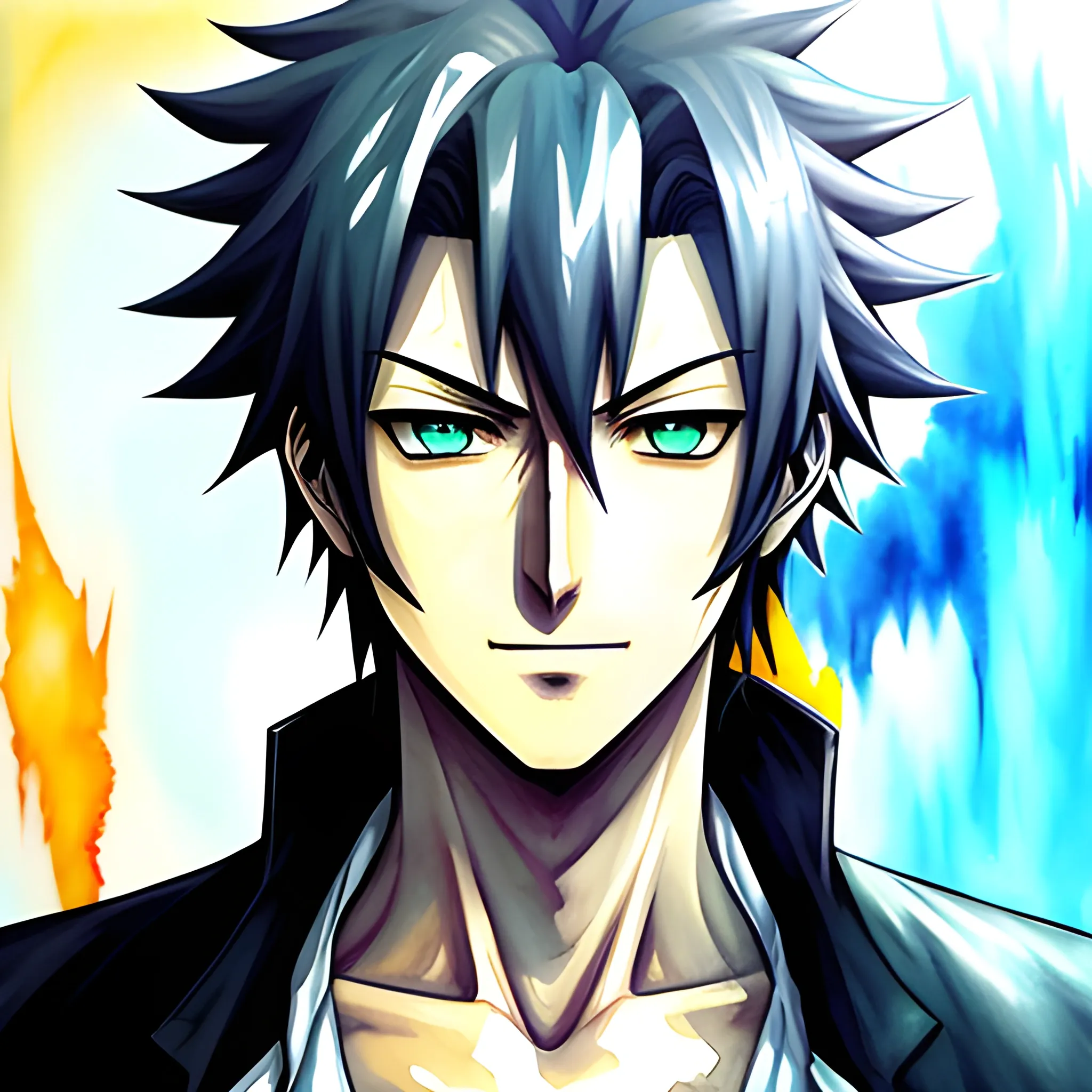 Generate a Young Male Character based on Steins;gate visual  novel Art Style, Oil Painting, Water Color