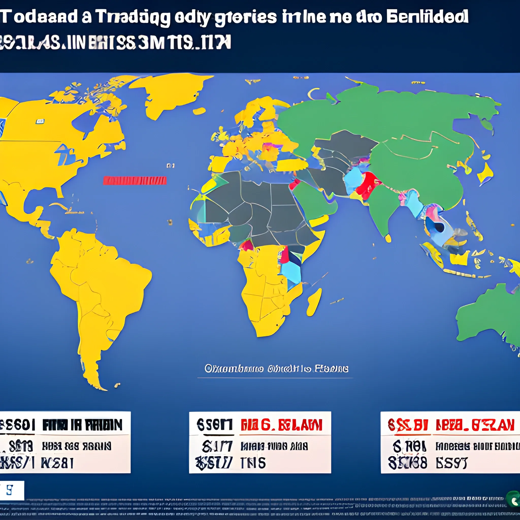 Design this infographic 

Egypt's Top trading partners

UAE: $4.873bn
China: $4.114bn
US: $4.040bn
Saudi Arabia: $3.550bn
Turkey: $2.686bn
Germany: $2.350bn
Italy: $2.303bn
Spain: $2.118bn
UK: $2.078bn
Netherlands: $1.834bn
India: $1.794m
South Korea: $1.761m
France: $1.662bn
Kuwait: $1.653m