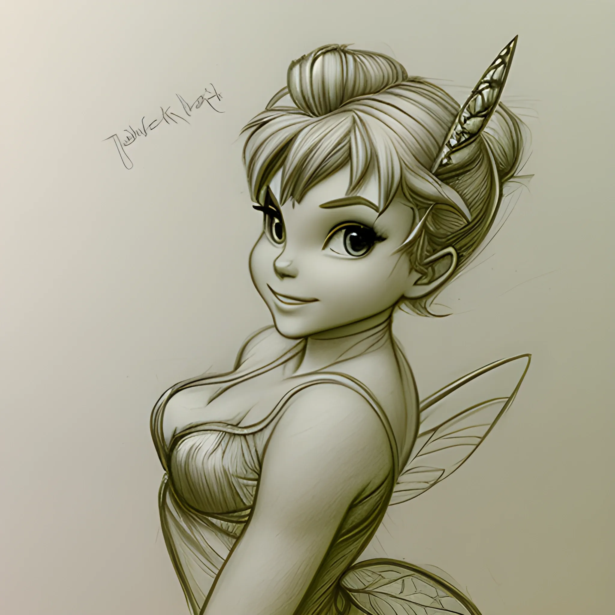 Tinker Bell , Pencil Sketch