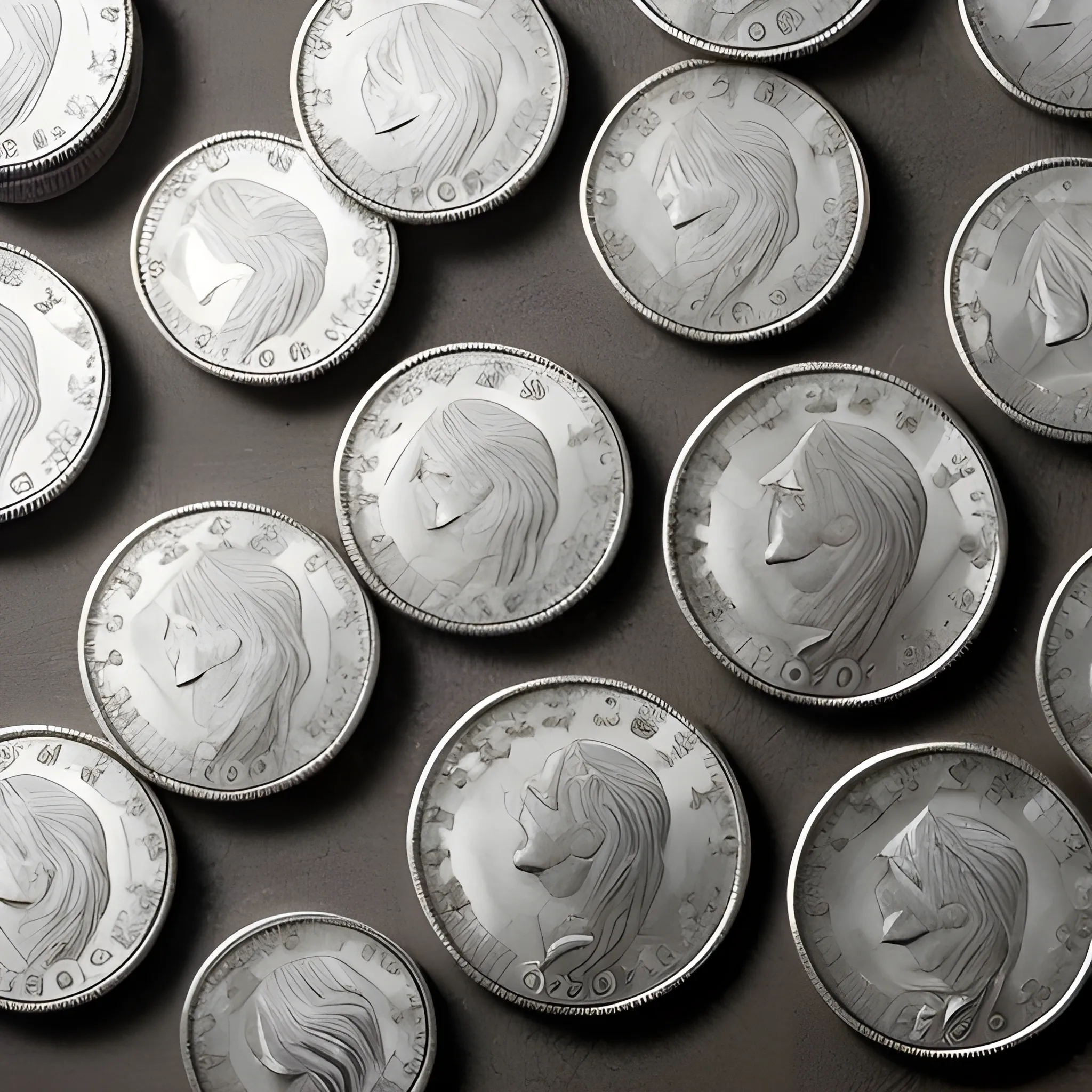 silver coins
