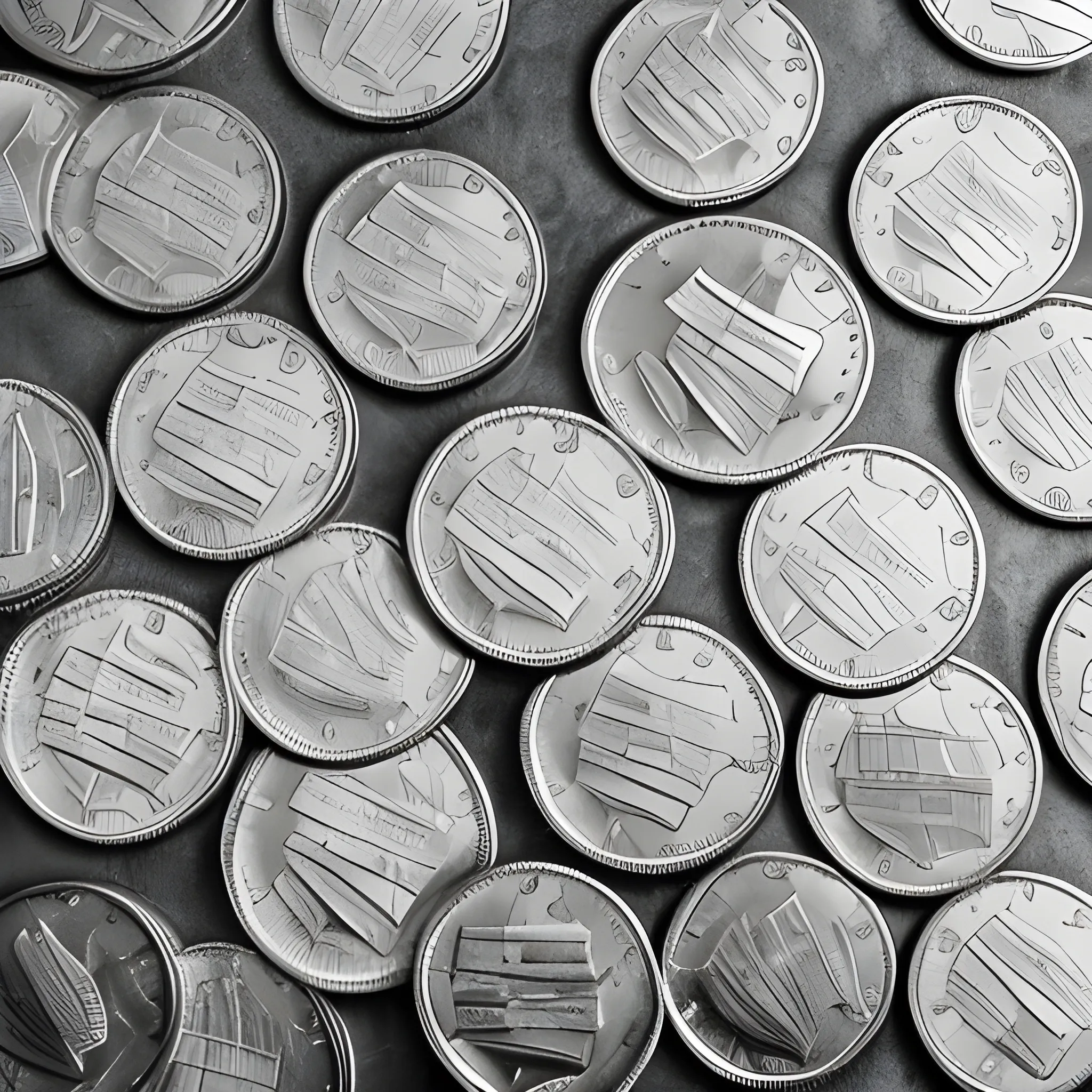 silver coins
